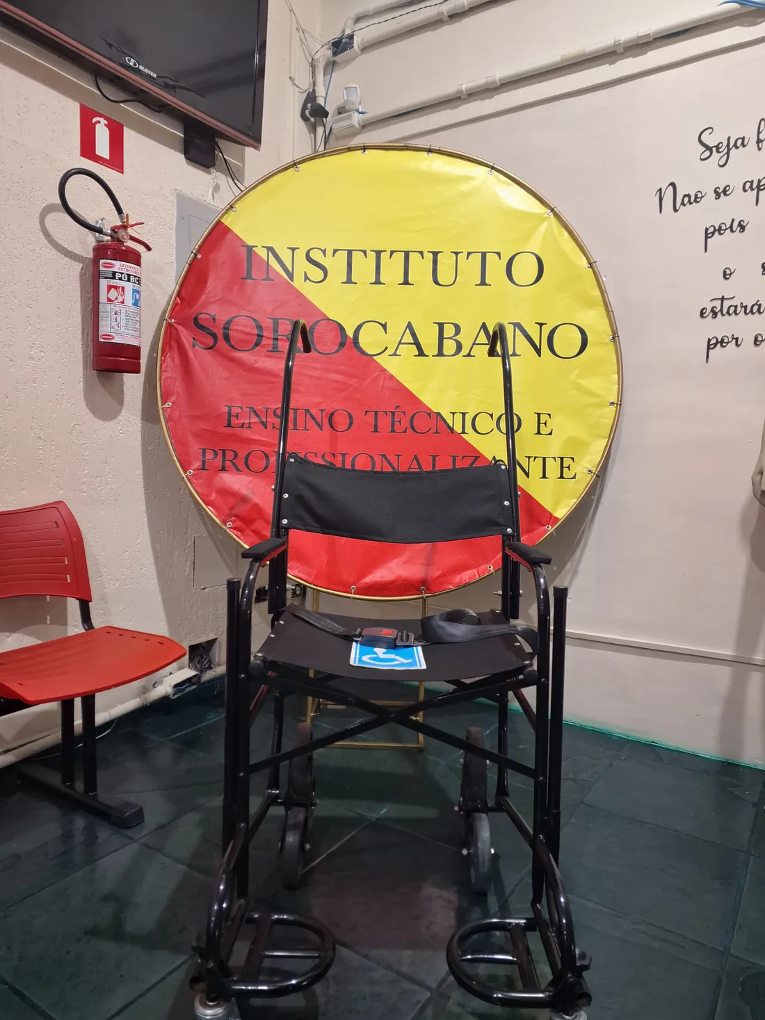 Estrutura de acessibilidade do Instituto Sorocabano